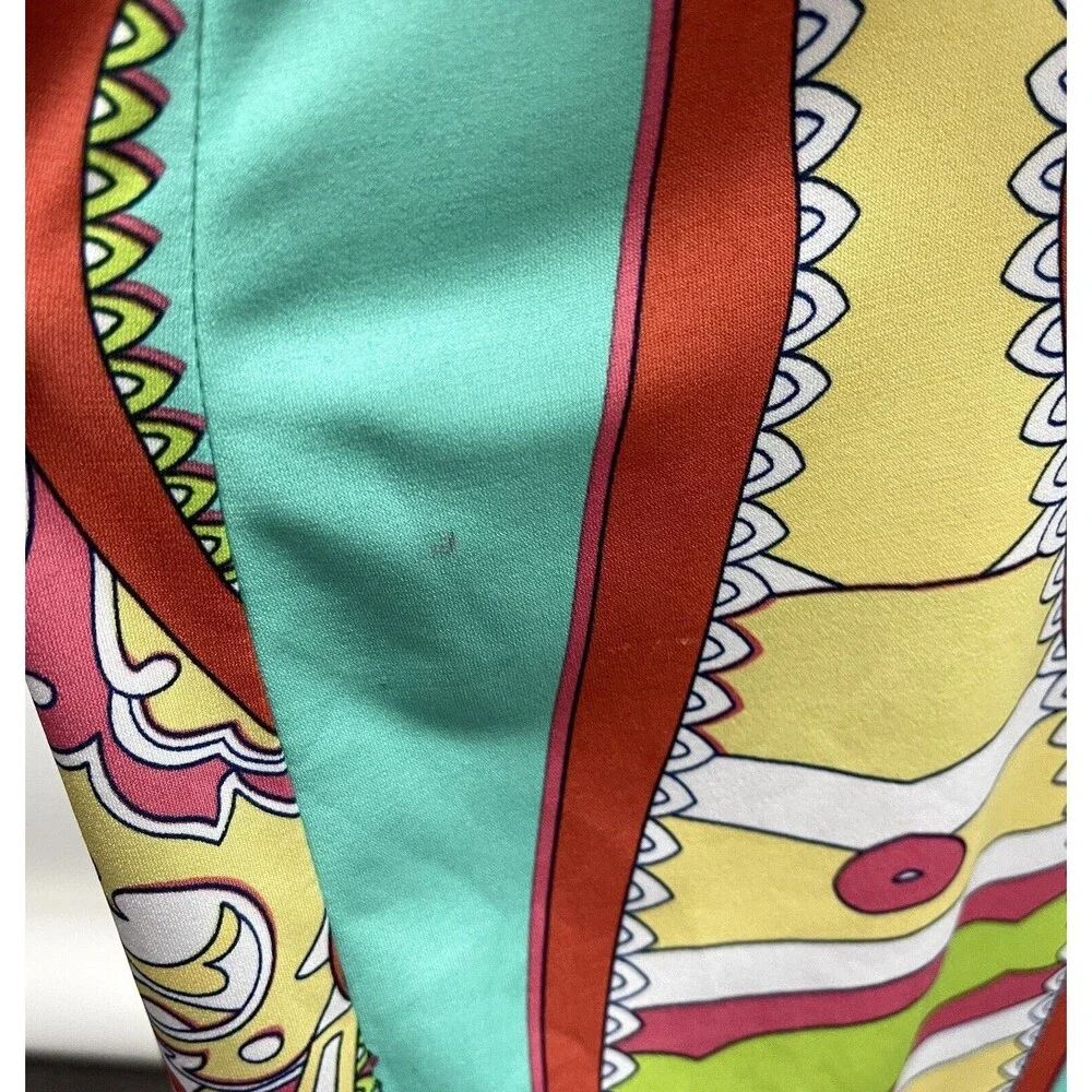 Ivy Lane Women's‎ Shift Dress Medium Mint Green Orange Yellow Pink White Blue